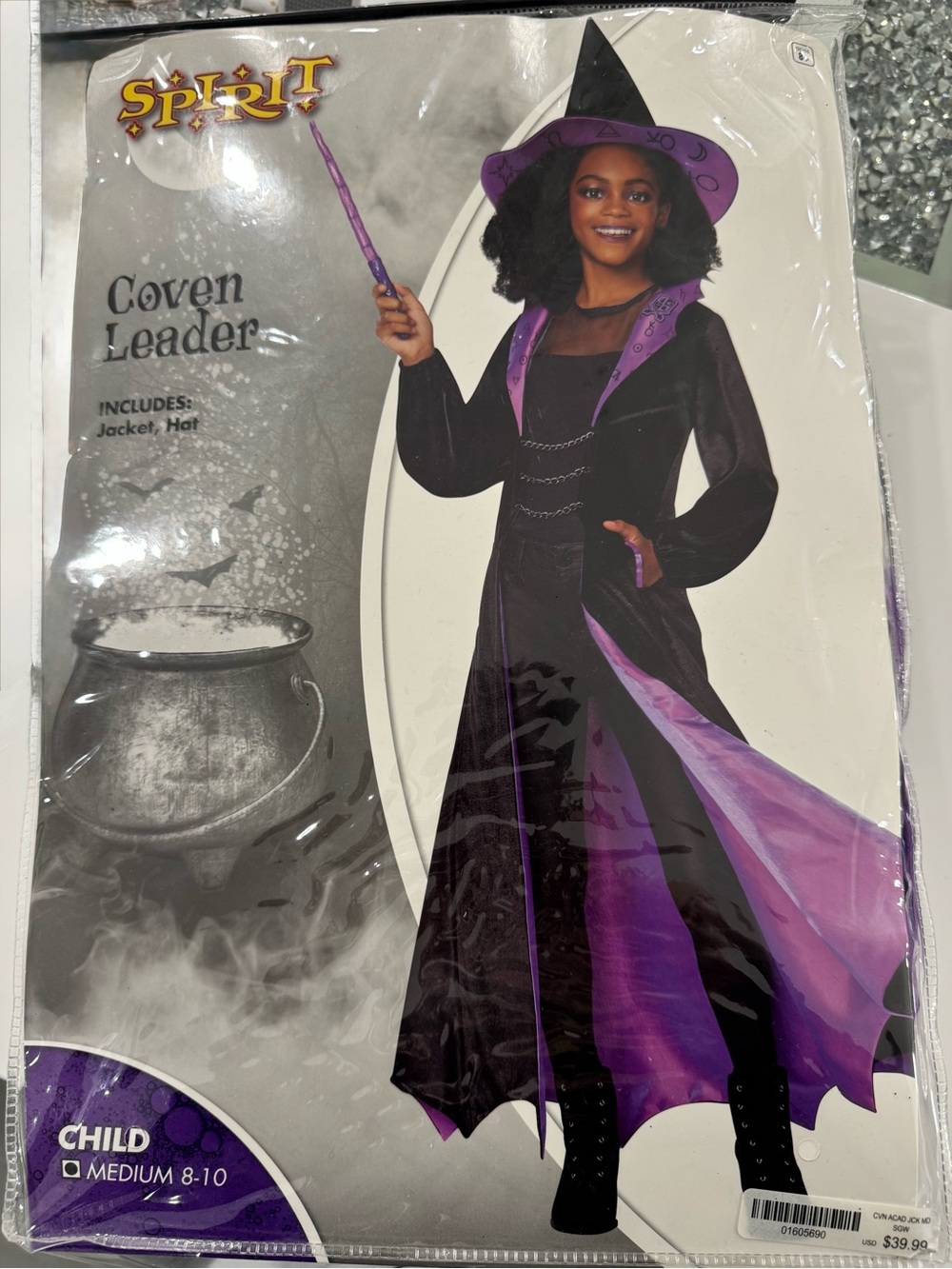 Spirit Coven Leader Kids Costume - size M